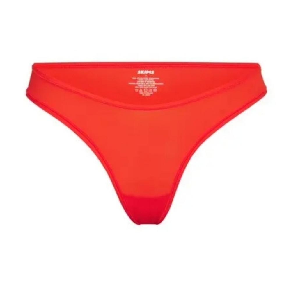 SKIMS FITS EVERYBODY  Dipped Front THONG/ L, XL, 3X, 4X/FIRE/ NWT